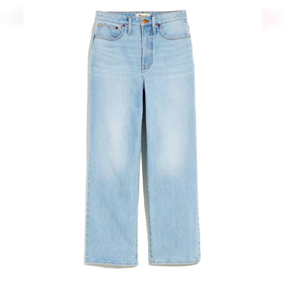 MADEWELL The Petite Curvy Perfect Vintage Wide-Leg Jean in Edmunds Wash Size 27W